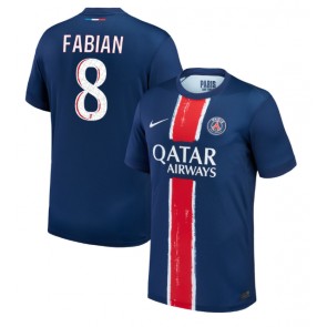 Paris Saint-Germain Fabian Ruiz #8 Hjemmebanetrøje 2024-25 Kort ærmer